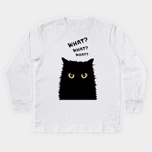 I Choose Violence Cat Kids Long Sleeve T-Shirt